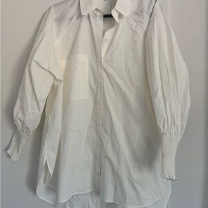 Topshop Classic White Button Down Shirt